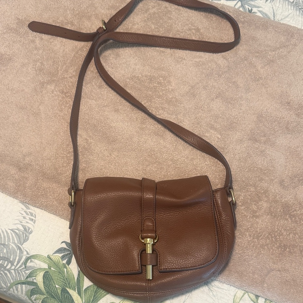 Vince Camuto Brown Leather Crossbody Bag
